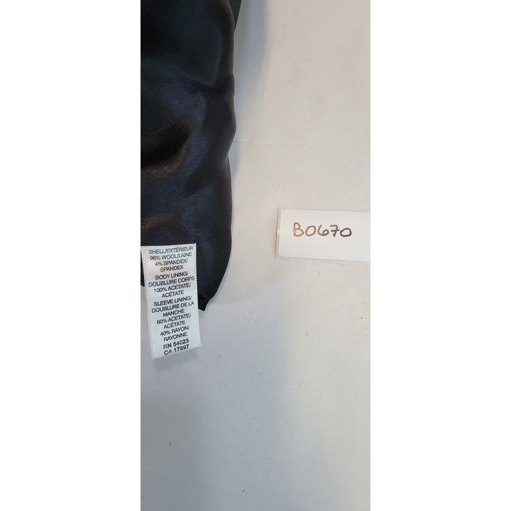 Banana Republic Classic Men's Charcoal Wool Blend Suit Jacket Blazer Black 40R‎
